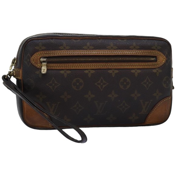 LOUIS VUITTON Monogram Marly Dragonne GM Clutch Bag M51825 LV Auth 75243 - Picture 1 of 16